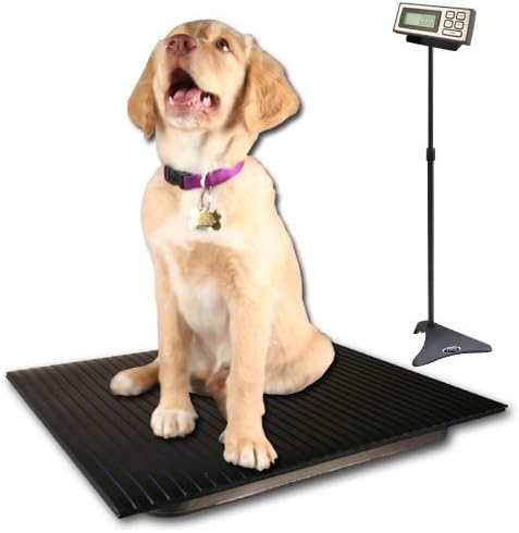 ZIEIS | 150 Lb. Capacity | Large Pet Series - Digital Dog Scale | TT-P150-DURA1916-LCD | 19" X 16" BigTop Dura Platform | TuffTop Cover | Adjustable LCD Stand | 0.1 Lb. Accuracy