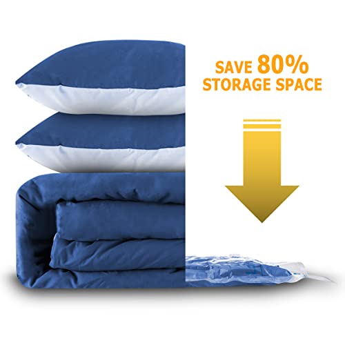 Vacuum Storage Bags 7 Jumbo, Space Saver Sealer Bags with Travel Hand