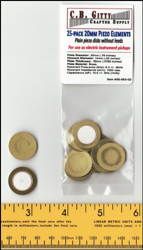 25-pack 20mm Piezo Disks