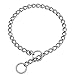 SGODA Chain Dog Training Choke Collar, 304 Stainless Steel, Total Length 16 in, 2.0 mm
