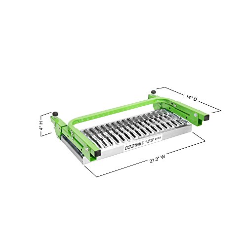 OEMTOOLS 24913 Adjustable Step | Non-Slip Textured Steel Platform | Rated up to 300 lbs. | Fits Any Tire from 9 to 13 inches in Diameter | Green Powder-Coat Finish | Folds for Storage - Thumbnail 2