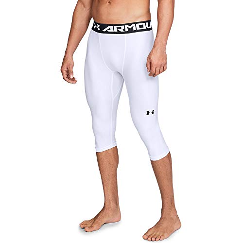 Under Armour Men's Baseline knee Tights, White (100)/White, Medium