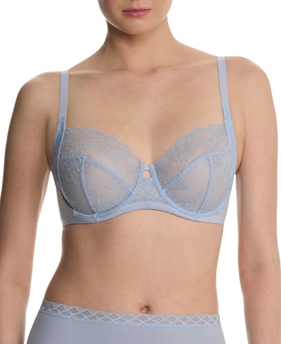 Natori Women's Statement Supportive Lace Bra 746211, Blue Mist, 40DDD
