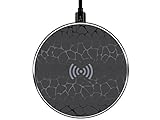 Wireless Charger, Dessa QI Standard Wireless Charging Pad for iPhone X iPhone 8 Plus iPhone 8 and Samsung Galaxy Note 8 S8 S8 Plus S7 Edge S7 S6 Edge Plus Note 8 Note 5 and More(Black）