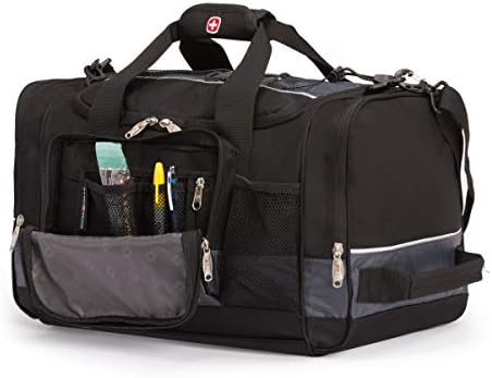 SWISSGEAR 20" Duffel Bag | Gym Bag | Travel Duffle Bags | Men's and Women's - Grey/Black 8 SWISSGEAR 20" Duffel Bag | Gym Bag | Travel Duffle Bags | Men's and Women's - Grey/Black