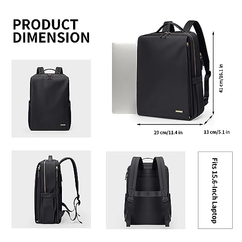 GOLF SUPAGS Stylish Laptop Backpack for Women Work College Travel Casual Backpack for 15.6 Inch Laptop