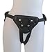 camaTech Leather Adjustable Pants with Soft Ring Belt Underwear Accessories (Black)