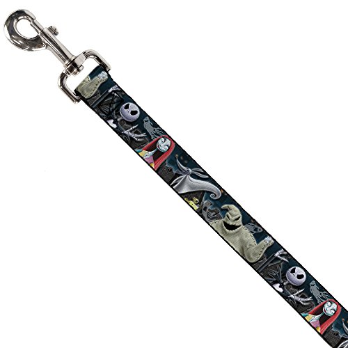 Buckle-Down "Nightmare Before Christmas 4 Character Group/Cemetery Scene" Dog Leash, 4'