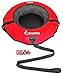 Bradley Snow Tubes: 42-Inch Heavy Duty Inflatable Sledding Tubes with or Without Padded Saucer Sled - Elevate Your Snow Fun! Best Sledding Adventure Tubes Red