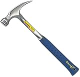 Estwing Framing Hammer - 22 oz Long Handle Straight Rip Claw with Smooth Face & Shock Reduction Grip - E3-22S