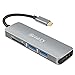 Beeasy USB C Hub, Type C Hub Adapter with 4K HDMI Port,2 USB 3.0 Ports,SD & Micro SD Card Reader,Multi Portable for MacBook Pro 2015/2016 / 2017 Mac,and More Type C Windows Laptops (Space Gray)