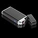 Electric Dual Arc Lighter Rechargeable USB Cigarette Lighter Plasma Flameless Windproof Lighter for Cigar,Candle,Cigarette (Black)