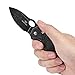 Mossy Oak Folding Pocket Knife, EDC Utility Tool with Drop Point Blade and Frame Lock Handle - for Survival, Camping, Hunting (Black Stone Wash)