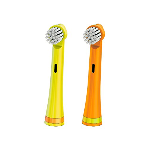 Brusheez Electronic Toothbrush Replacement Brush Heads (Jovie the Giraffe)-2 Pack