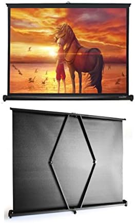 Adjustable Portable Projector Screen,16:9 Movie Screen Curtains Film Screen/Home Cinema Portable Theater Projector Screen For Home Outdoor Travel Office,40/50 inch (40inch)