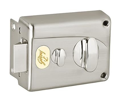 Godrej Locks Premium Night 1CK Inside Opening Pin Cylinder Technology (Brushed Steel)