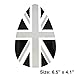 Xotic Tech 1X Black Grey Union Jack UK Style Flag Pattern Dashboard Panel AC Air Vent Decor Vinyl Sticker Decal Compatible with Mini Cooper F55 F56