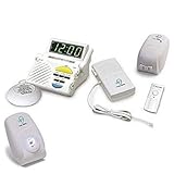 Sonic Alert SS1200C-COMBO Wireless 3-Room Signaling System for Doorbell, Phone and Alarm Clock Notification