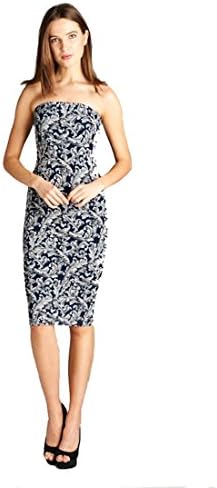DNA Couture Women's Basic Strapless Bodycon Mini Tube Dress (Medium, Royal Grandeur)