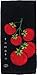 Calphalon Textiles Fiber Reactive Tomato Print on Kitchen Towel, Black