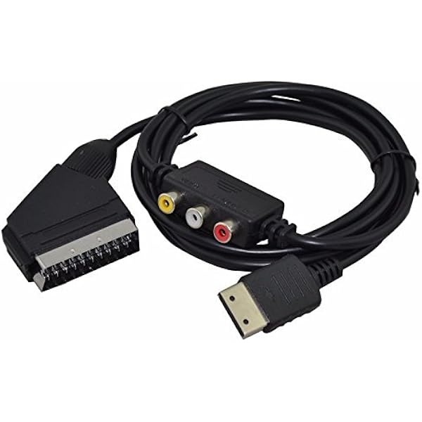 Sega Dreamcast RGB Cable Scart con adaptador de caja AV: Amazon.es: Videojuegos
