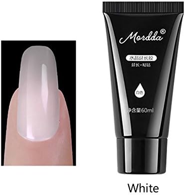Polygel Nail Builder, 60ML Crystal Polygel Nail Polish Replacement for Polygel Nail Starter Kit. Quick Building Nails Extension Gel for Nail Art