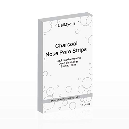 Nose Pore Strips, Charcoal Nose Strips Deep Cleansing Blackhead Remover Strips 14 Count