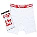 Legend Products Supreme Letters Logo Boxer Briefs (1 Boxer Brief) Black Or White (Medium (32-34), White)