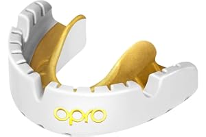 OPRO Gold Level Braces Mouth Guard, Moldable Mouthguard for Comfort & Fit For Boxing, Hockey, MMA, UFC, Football, Braces Prot
