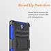 Circlemalls [Combo Holster] And Built-In Kickstand Case Hybird Shockproof Phone Cover And Stylus Pen Compatible For [ZTE Zmax 2] With [Premium Screen Protector]-Blue
