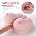 SHEQU Pussy Oral Male Masturbator with Big Breasts and Vagina, 3-in-1 Realistic Silicone Virgin Vagina Deep Throat Blow Job Stroker Sex Doll Male Masturbation Bachelorette Party Gift 7.04 Pound (Grey)