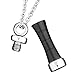 CharmSStory Urn Cremation Cylinder Pendant Necklace Memorial keepsake Ashes Holder (Blue)