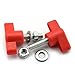 8 Set M6x20 Thumb Screw Plastic T Shape Red Head Hard Top Quick Removal Fastener Change Tee Knobs Screw Clamping Screw with Nut Washer Kit For Jeep Wrangler Accessories