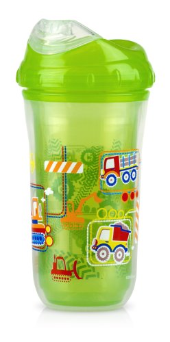 Nuby No-Spill Insulated Cool Sipper, 9 Ounce, Colors May Vary