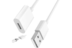 ONGAHON Design for Apple Pencil Charger,Apple Pencil Adapter 1FT, iPencil Pen First Gen Charging Cable Compatible with Apple Pencil 1st Generation,USB A Male to Lightning Female (Off White)