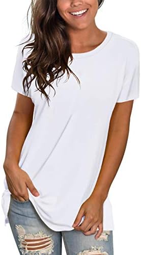 NSQTBA Womens T Shirts Short Sleeve Crewneck Tees Plain Workout Tops Loose Fit 1 NSQTBA Womens T Shirts Short Sleeve Crewneck Tees Plain Workout Tops Loose Fit