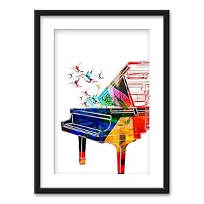 NWT Black Paper Framed Canvas Wall Art for...