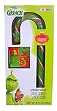 Dr. Seuss' The Grinch Sour Apple Gaint Candy Cane with Stickers, 2.12 oz