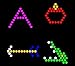 Lite Brite Refill: Letters (26 SQUARE SHEETS) - NOT FOR NEW LITE BRITES - For pre-2013 Lite Brites ONLY