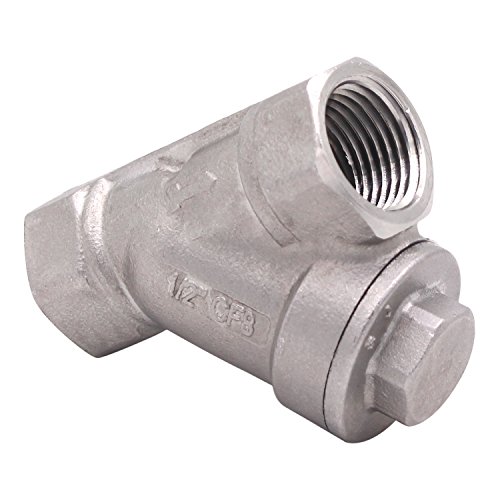1/2 Wye Strainer Mesh Filter Valve - 800 WOG Stainless Steel SS316 CF8M new by DERNORD