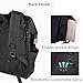 Samstrong Wide Open Design Laptop Backpack Anti Theft Travel Business Backpack Waterproof Stylish 15.6 Inch School Computer Backpack Casual Daypack for Men and Women, Black