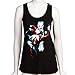 Bioworld Harley Quinn and Joker Juniors Racerback Tank Top - Black (Large)