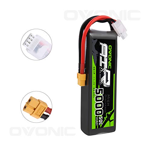 OVONIC 3S Lipo Akku 11.1V 50C 5000mAh mit XT60-Stecker für RC Auto Boat Truck Heli Flugzeug Quadcopter Hubschrauber… – Bild 6