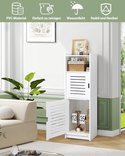 Aimu Waterproof Bathroom Cabinet - Freestanding Storage Unit with Open Shelf - Corner Furniture for Bedroom