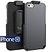 Encased iPhone 5/5s/iPhone SE Belt Clip Case, SlimSHIELD Series (Ultra Slim) Cover w/Swivel Holster - Black (for Apple iPhone 5, 5S, iPhone SE)