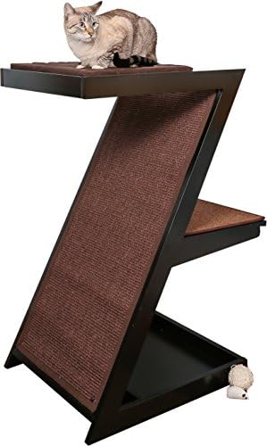The Refined Feline ZENCAT-ES Zen Cat Scratcher Post, Espresso