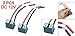 uxcell 2pcs DC 12V 2-Wires Automotive Car H7 Headlight Lamp Bulb Socket Wiring Harness Connector Pigtail Adapter