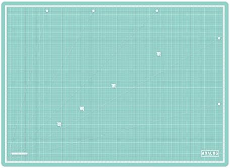 Analog Self Healing Durable PVC TRANSLUCENT Cutting Mat Board Art Craft (A3 Green)