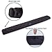 BRILA Keyboard Wrist Rest Support Cushion Pad for Computer, Laptop, Office Work, PC Gaming - Memory Foam Gel with Massage Holes Design - Non-Slip Easy Typing Wrist Pain Relief (Black Keyboard Pad)