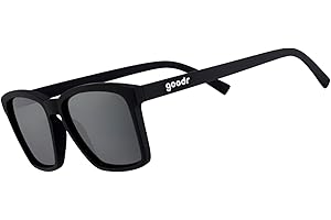 goodr Get on My Level Polarized Sunglasses, Small Sized (LFG), Black Solid Frames with Black Non-Reflective Glare Reducing Lenses, UV400 Protection, No Slip, No Bounce